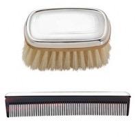 sterling silver baby boy brush and comb set